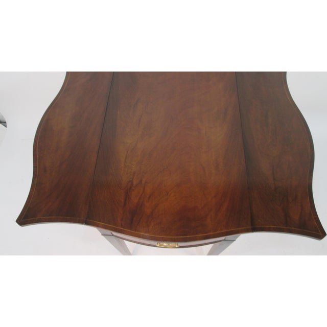 Baker Furniture Company 1950s Single Pembroke Mahogany Made by Baker For Sale - Image 4 of 9