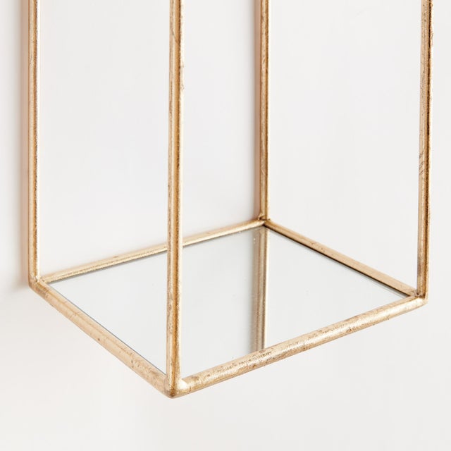 Contemporary Duncan Mirrored Wall Shelves, Set Of 4 For Sale - Image 3 of 4