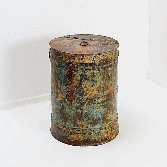 Vintage Metal Barrel, 1960s For Sale - Image 17 of 17