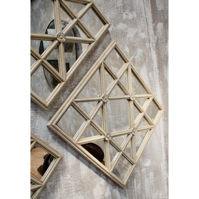 Antique Scottish Astra Glaze Window Mirror For Sale - Image 9 of 14