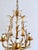French Gilt and Silvered Tole Leaf 5-Light Chandelier, 1960s For Sale - Image 9 of 16
