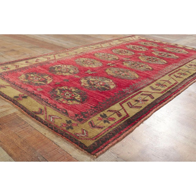 Textile Vintage Turkish Oushak Turkoman Rug - 04'00 X 07'00 For Sale - Image 7 of 10