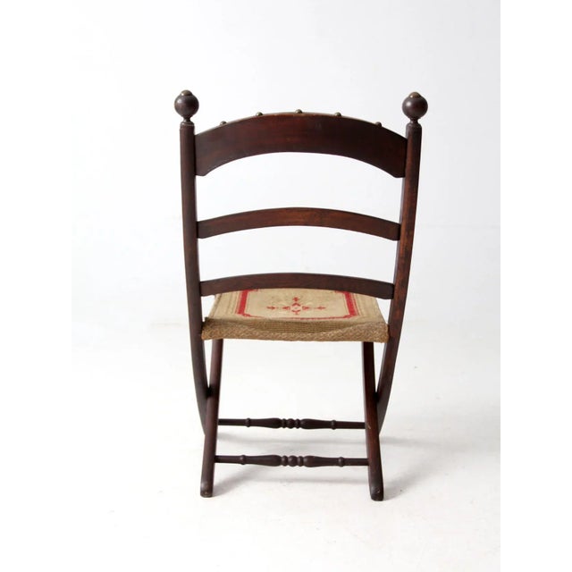 Antique Victorian Folding Camp Chair For Sale - Image 4 of 12