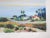 Late 20th century impressionist oil on canvas coast beach landscape painting. Unsigned. Unframed.