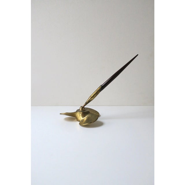 Traditional Brass Propeller Pen Holder For Sale - Image 3 of 10