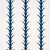 2020s Schumacher X Celerie Kemble Acanthus Stripe Fabric in Navy For Sale - Image 5 of 5