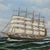 Nautical Marine Oil Painting - Five-Masted Barque Off Kronborg Kristian Hansen, 1950s For Sale - Image 3 of 5