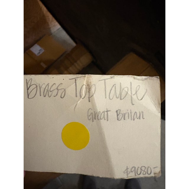 1960s Brass Top Table -Great Britain For Sale In Des Moines, IA - Image 6 of 7