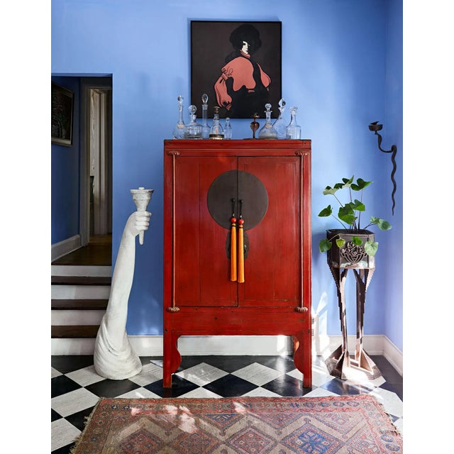 Wood 60s Mod Stylized Portrait of a Woman For Sale - Image 7 of 9