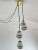Vintage Suspension 4 Lights with Glass Bowls, Italy, 1970s For Sale - Image 13 of 13