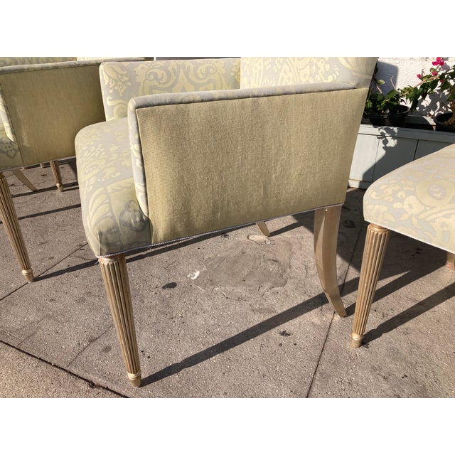 Fortuny Dining Chairs With Silver Leaf Finish - Set of 6 For Sale - Image 10 of 13