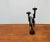 Vintage Brutalist Sculptural Metal Candleholder For Sale - Image 4 of 18