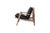 Vintage-Inspired Buffalo Leather Lounge Chair: Mid-Century Modern Accent Piece for Living Room or Study For Sale - Image 4 of 4