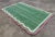 Not Yet Made - Made To Order Cotton Vegetable Dyed Scalloped Edge Rug Green With Cream and Raspberry Pink Border - 6x9 For Sale - Image 5 of 11