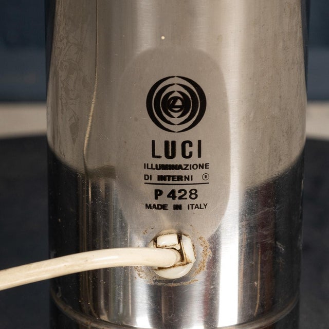 Metal Vintage Italian Floor Lamp by Pia Guidetti-Crippa for Luci Italia, 1970 For Sale - Image 7 of 18