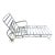 Antique Wrought Iron Rolling Lounge Chair For Sale