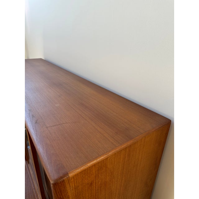 1960s Mid Century Danish Modern Teak Cabinet For Sale - Image 12 of 18