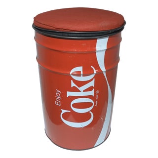 Coca Cola Barrel Stool, Italy, 1980s For Sale