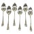 18th Century Dutch Haags Lofje Silver Spoons, The Hague, 1758, Set of 6 For Sale