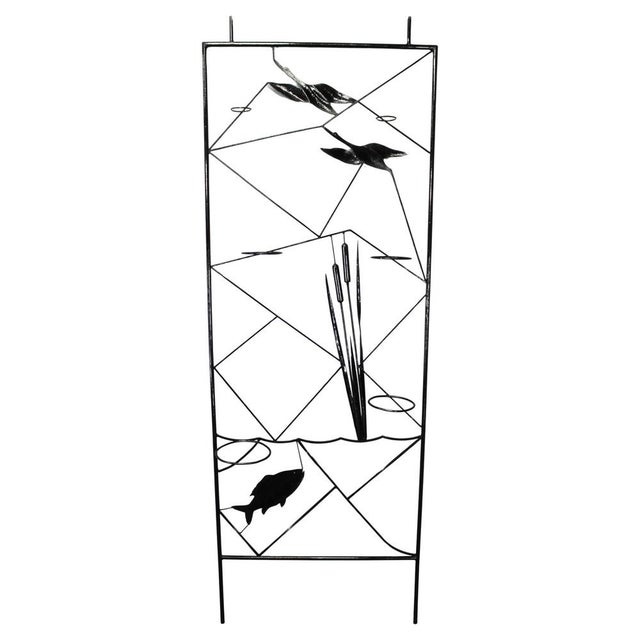 Mid-Century Black Metal Room Divider for Planters, 1970s For Sale - Image 16 of 16