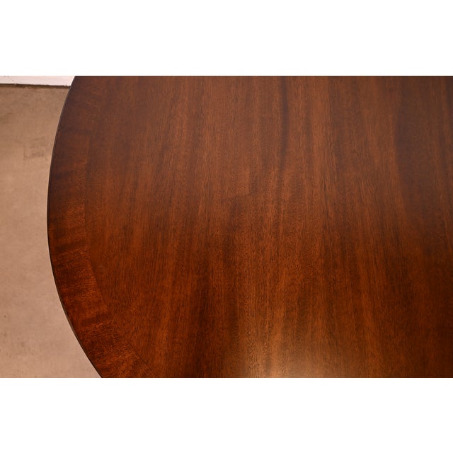 Henredon French Regency Louis XVI Mahogany Extension Dining Table, Newly Refinished For Sale - Image 12 of 18