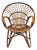 Vintage Bamboo and Rattan Lounge Chair For Sale