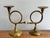 Late 20th Century Brass French Horn Candlestick Holders, a Pair For Sale - Image 5 of 8