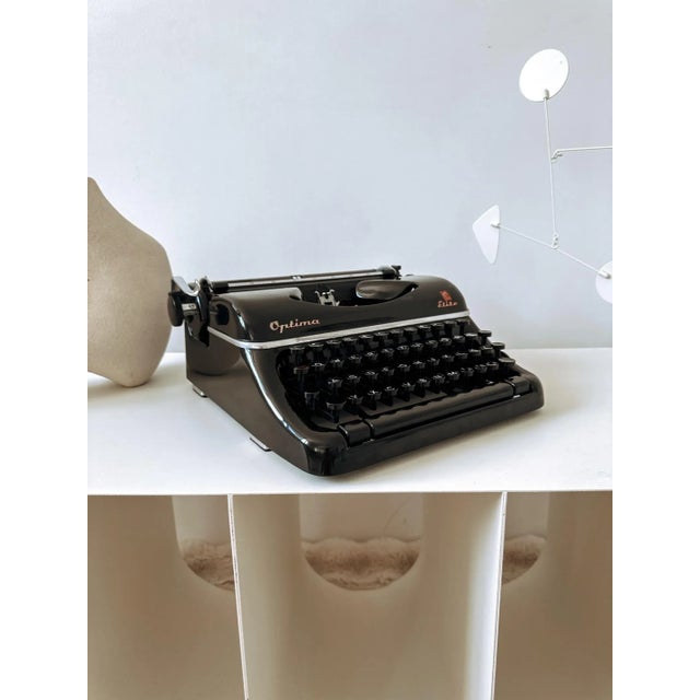Vintage Optima Elite Black Typewriter, 1950s For Sale - Image 12 of 18
