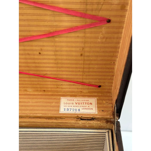Antique Louis Vuitton Steamer Trunk, C. 1870's For Sale - Image 9 of 12