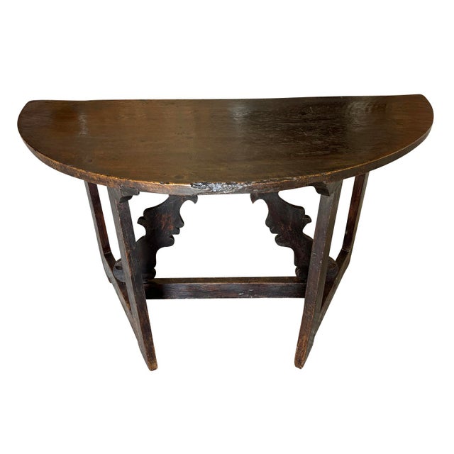 Italian 18th Century Demi Lune Table For Sale - Image 4 of 12