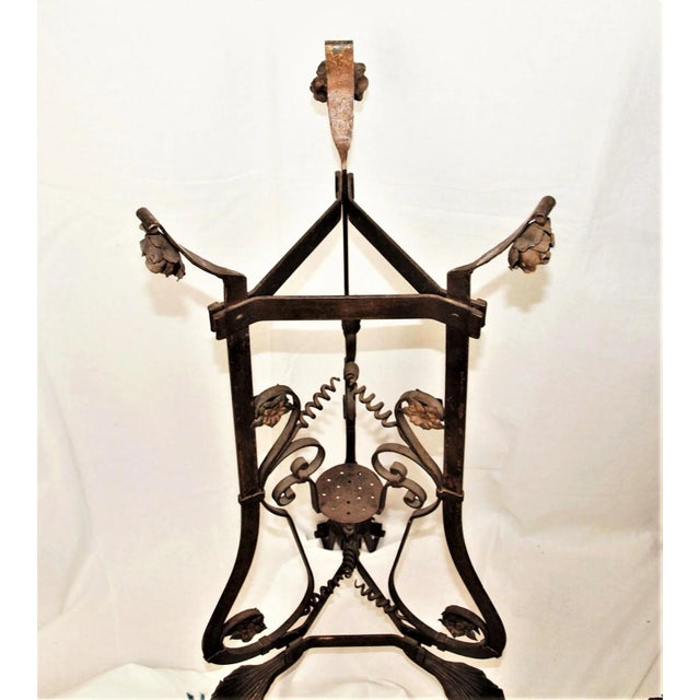 Antique Art Nouveau Iron Brass and Copper Planters - A Pair For Sale In San Francisco - Image 6 of 13