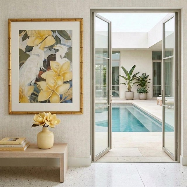 James McCracken American Artist 1875-1967 Untitled Egrets Dimensions: 46 5/8h x 37 5/8w x 1"d McCracken's work excelled in...