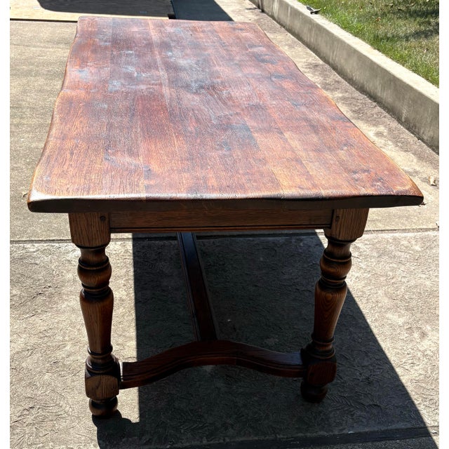 French Country French Country Farm Dining Table For Sale - Image 3 of 11