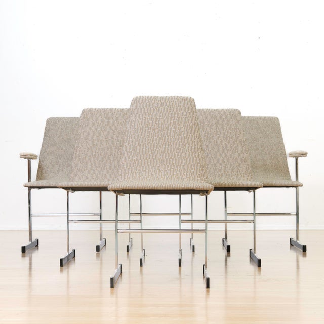 Post Modern Chrome Dining Chairs by Tim Bates for Pieff Furniture, 1970s For Sale - Image 4 of 16