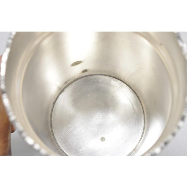 Vintage Victorian Prata 90 Silver Plated Small Bar Champagne Ice Bucket W Handle For Sale - Image 10 of 12