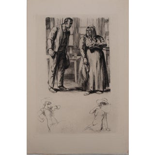 Alméry Lobel-Riche, Discussion animée, Etching For Sale