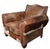 Rustic Old Hickory Hide and Leather Club Chair and Ottoman For Sale - Image 9 of 16
