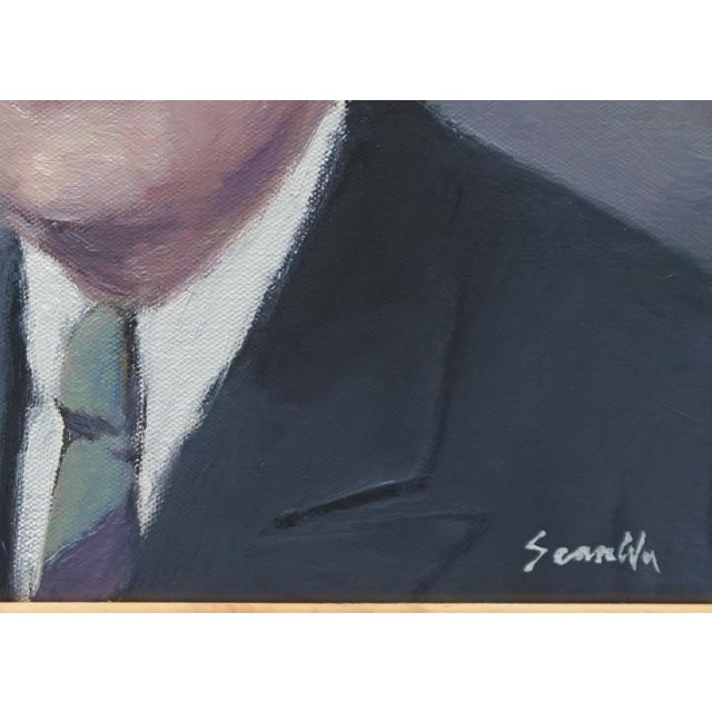 Sean Wu Original Oil Portrait, President Roosevelt For Sale - Image 4 of 5