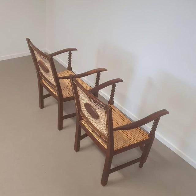 Monastery Medaillon Webbing Armchairs, 1930s, Set of 2 For Sale - Image 9 of 18