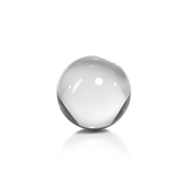 Catch the light with this glamorous four piece set of cut crystal glass spheres. Place them in a bowl, basket or jar for a...