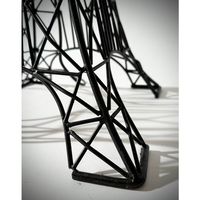 1980s Eiffel Tower Style Metal Floor Lamp For Sale - Image 4 of 8