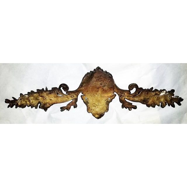 Late 19th Century Large 19c French Bronze Dore' Decorative Mount For Sale - Image 5 of 6