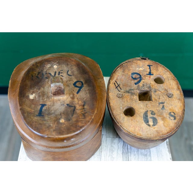 Brown Late 19th Century English Victorian Millinery Hat Form For Sale - Image 8 of 16