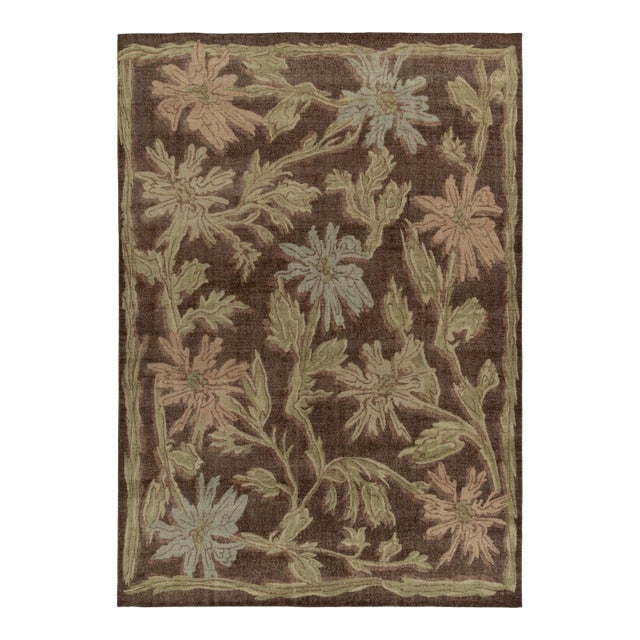 Rug & Kilim’s Oversized Deco Flower Rug, 12x15 For Sale