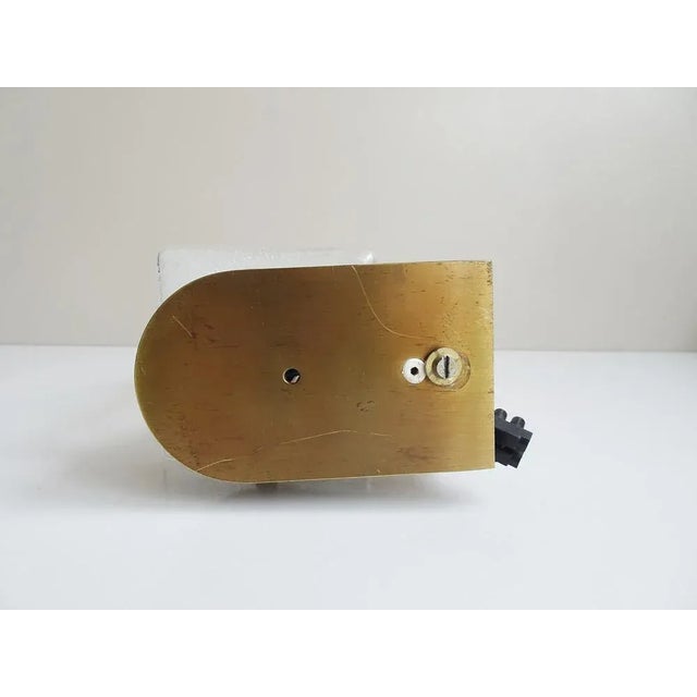 Gold Brass Wall Lamp from Glashütte Limburg, Germany, 1970s For Sale - Image 8 of 12