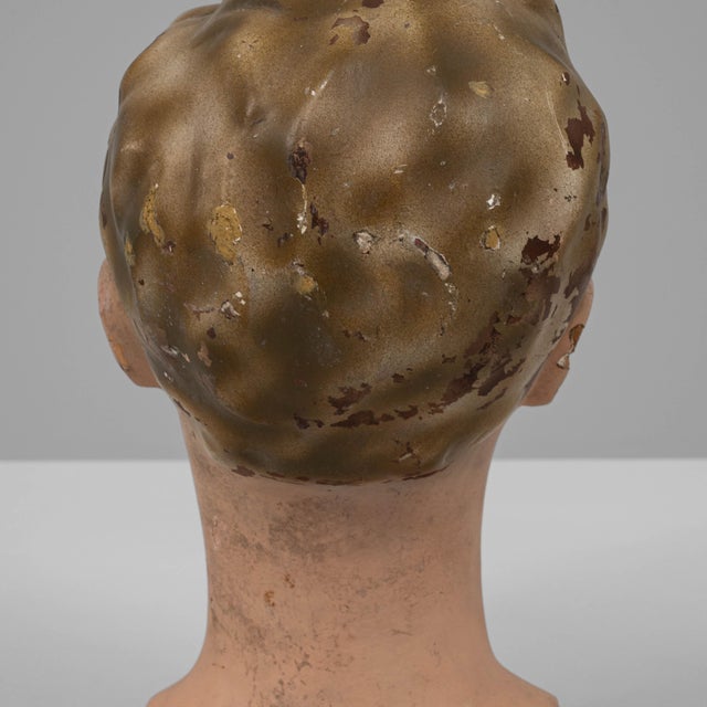 1920s French Plaster Bust For Sale - Image 14 of 18