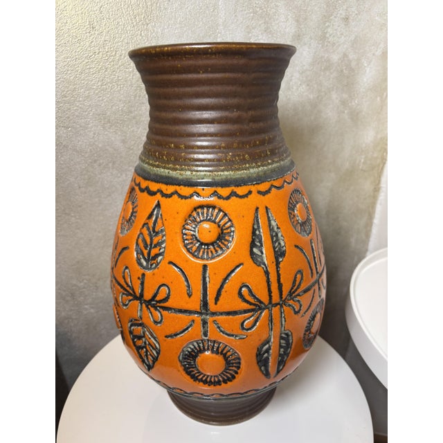 Large Ceramic Floor Vase from Wekara, Germany, 1960s For Sale - Image 3 of 9