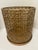 Gold Mid 20th Century Regency Hollywood Modern Metal WasteBasket For Sale - Image 8 of 10