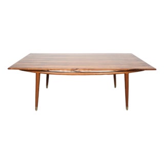 Rare 1960s Eugenio Escudero Rosewood Dining Table – Mid Century Modern Sculptural Design For Sale