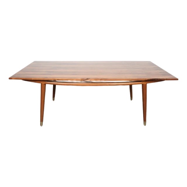 Rare 1960s Eugenio Escudero Rosewood Dining Table – Mid Century Modern Sculptural Design For Sale